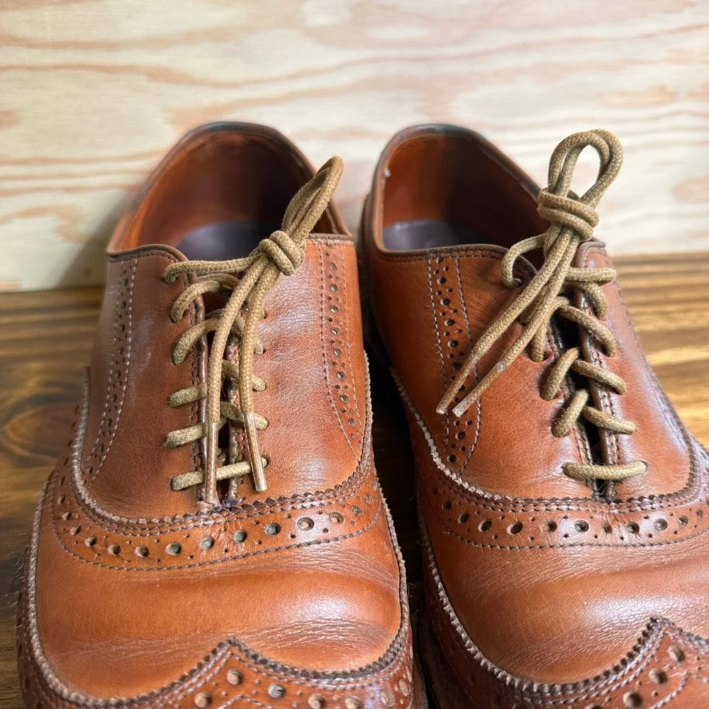 Allen Edmonds Independence Collection Jefferson Wingtip Brogue Shoes Men 10.5/11